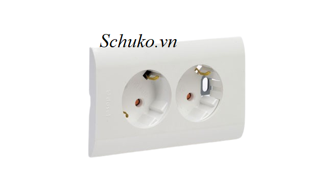 Giới thiệu về ổ cắm điện 2 chấu âm tường Schuko nhựa ABS trắng 16A 250V và lợi ích của nó