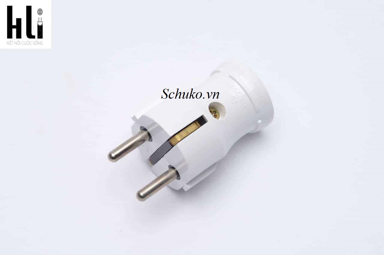 Giới thiệu về phích cắm điện thẳng 2 chấu Schuko có tiếp địa sườn 16A 250V và lợi ích của nó